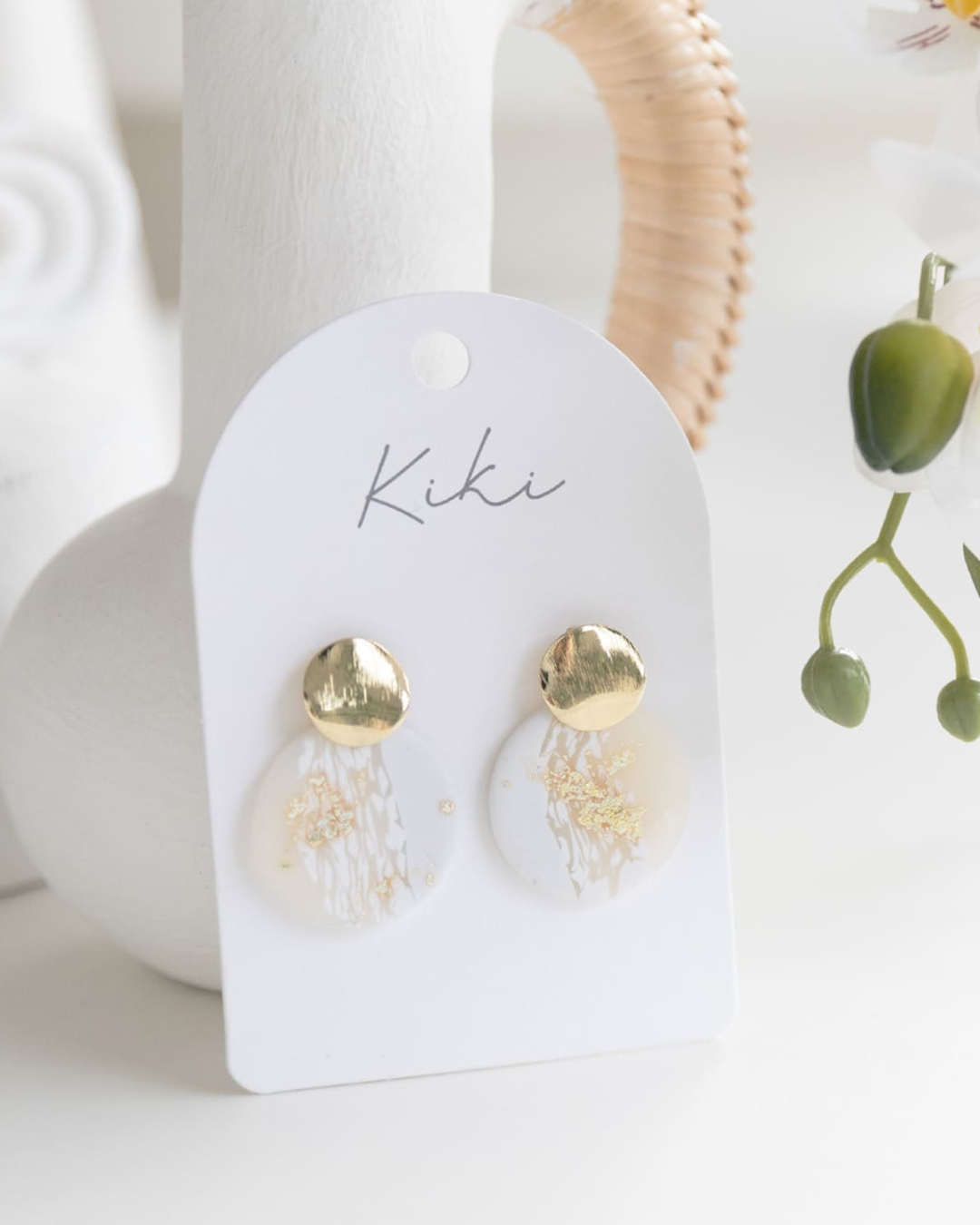 Light Shimmer Rounds Earrings