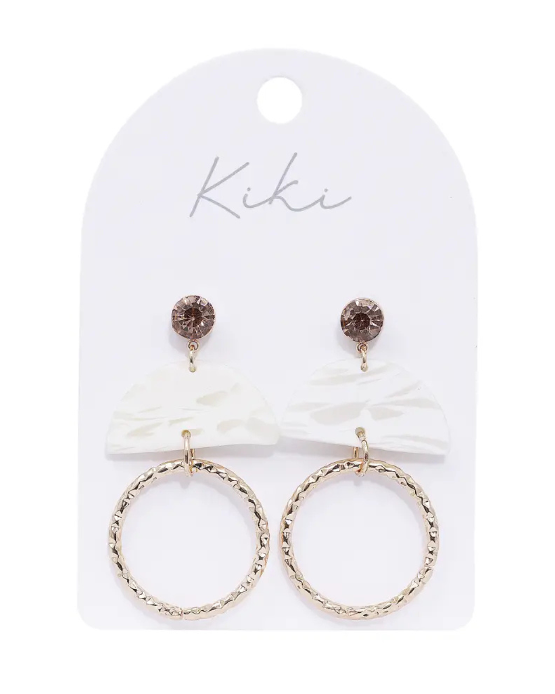 Half Moon Hoops Earing