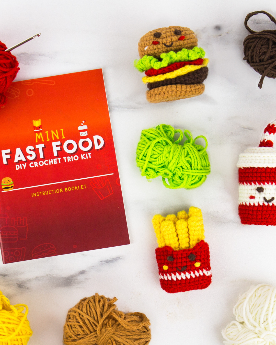 Pocket Crochet Mini Fast Food Kit