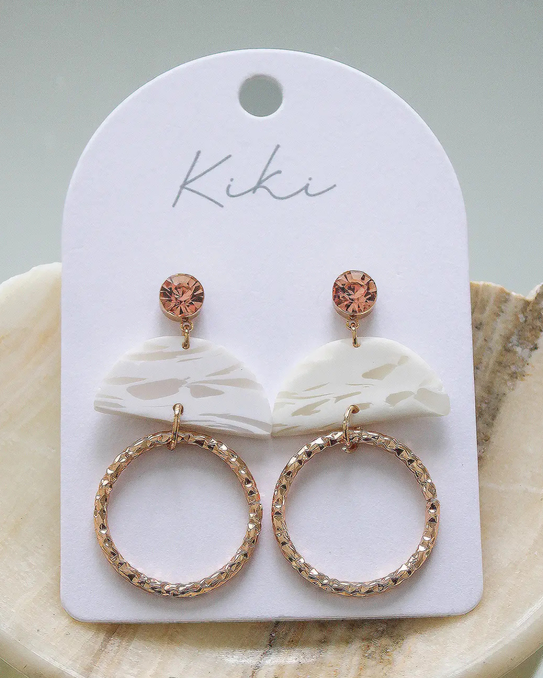 Half Moon Hoops Earing