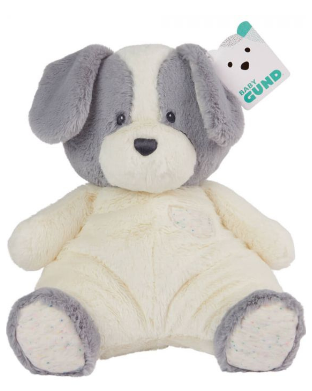 Snuggly Grey & White Puppy
