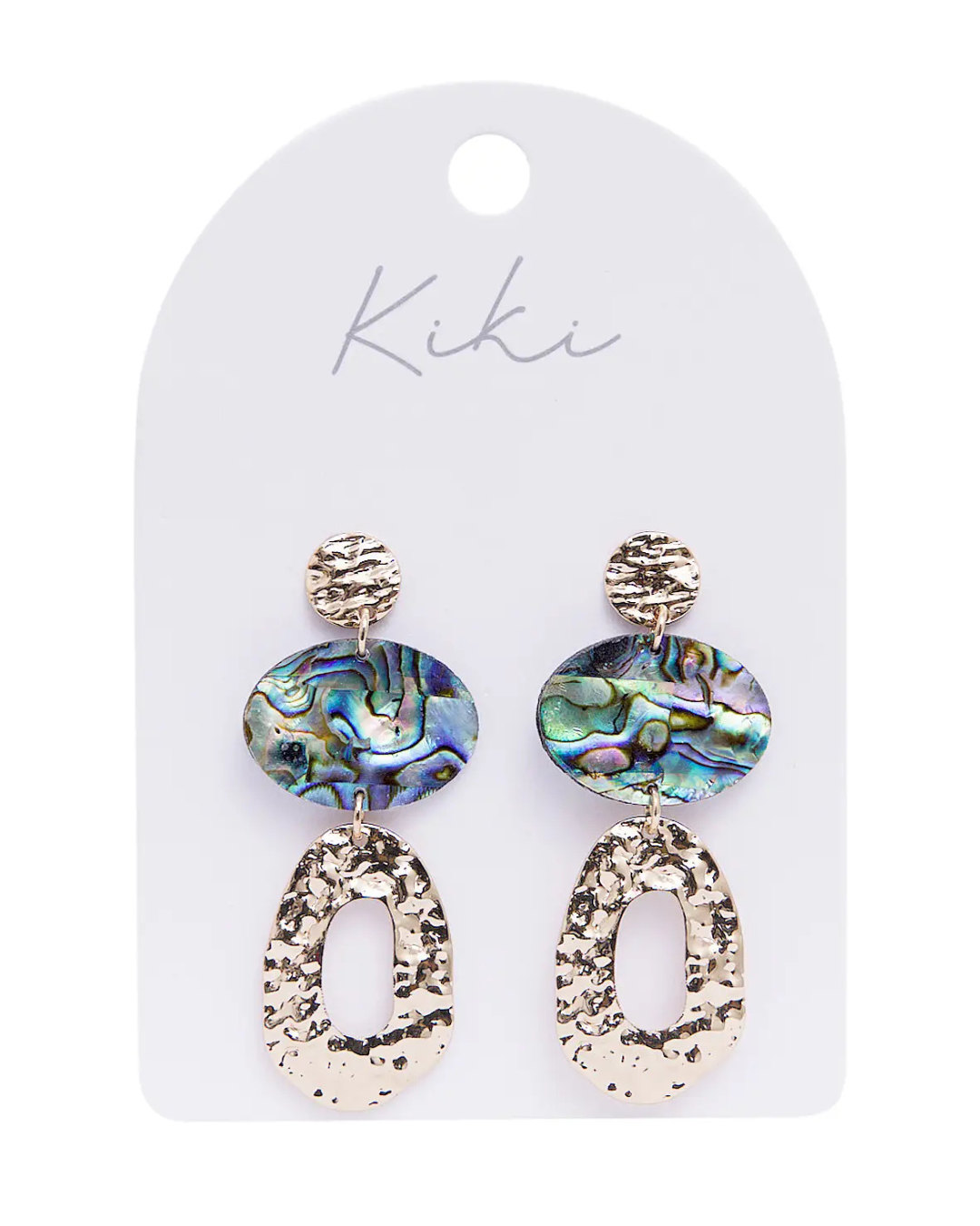 Gold Opal Drops Earrings