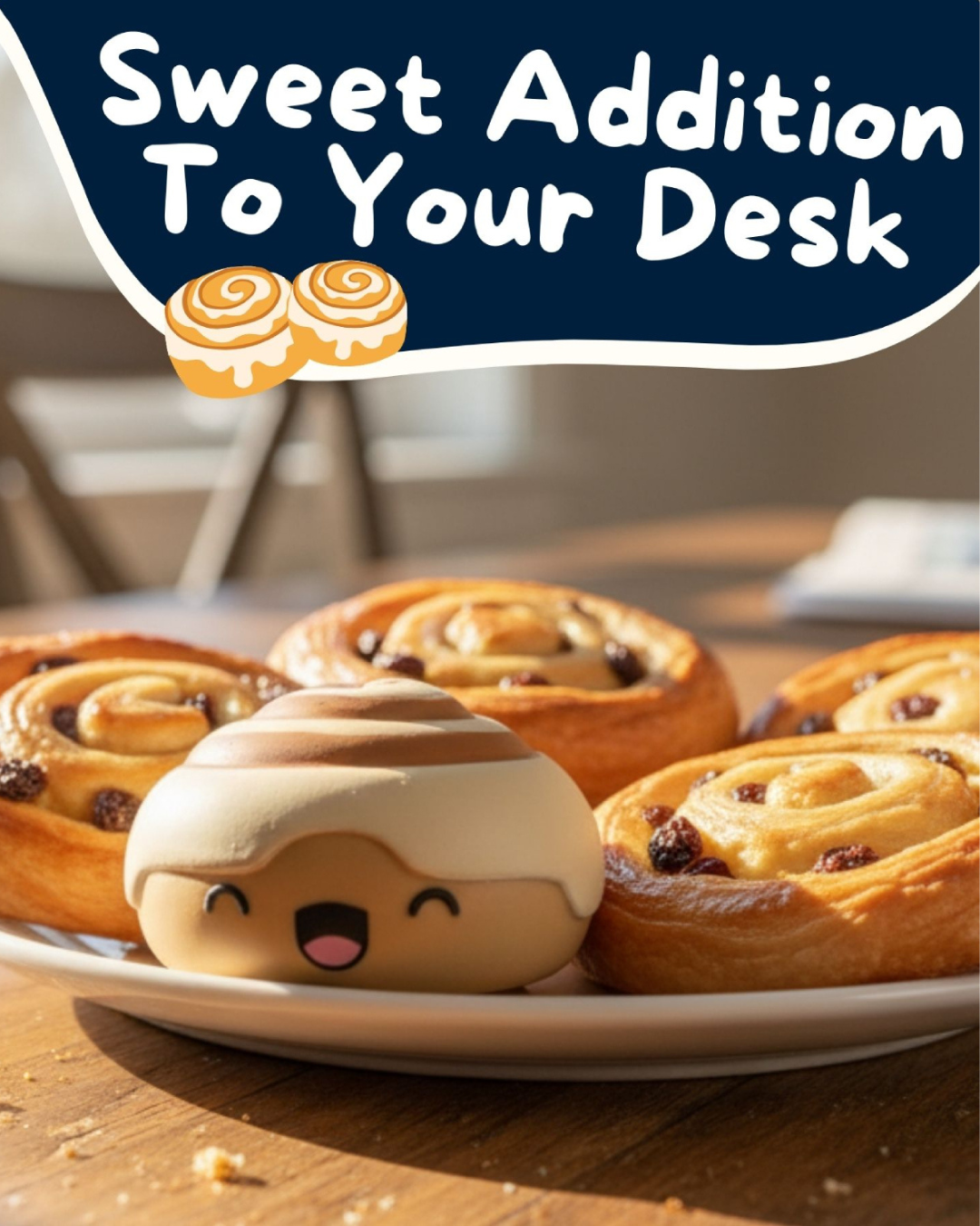 Nice Buns Cinnamon Swirl Stress Toy