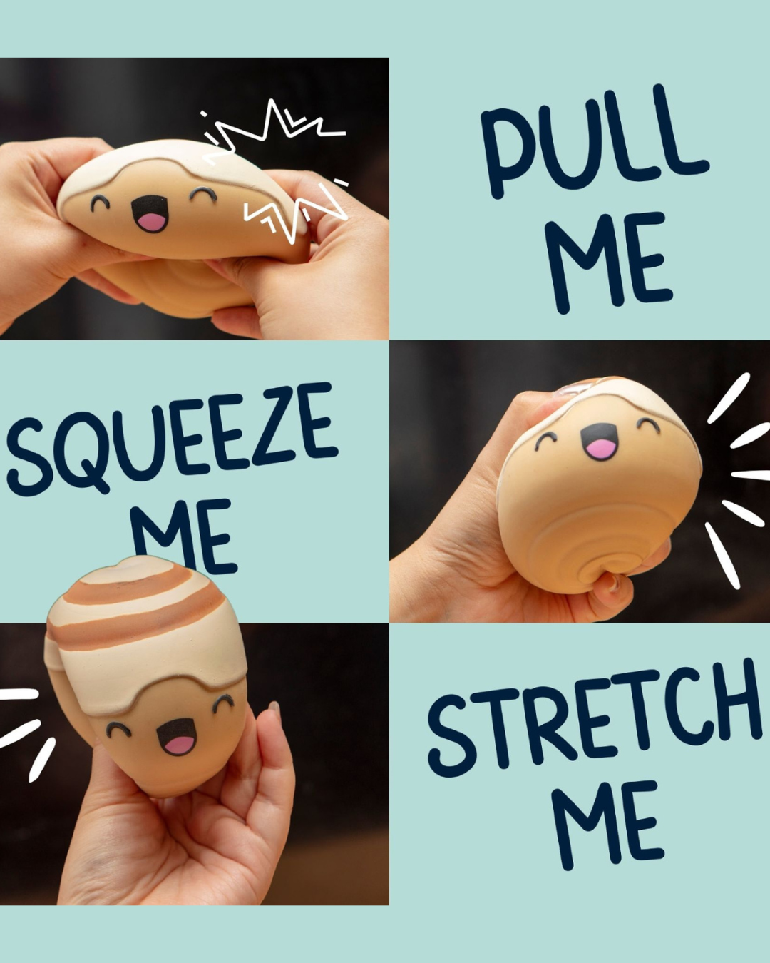 Nice Buns Cinnamon Swirl Stress Toy
