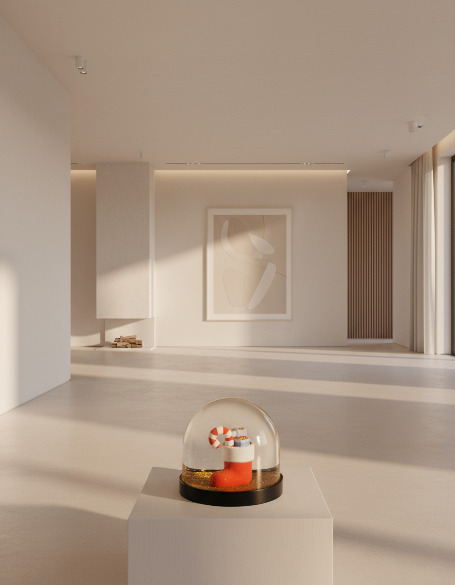 Christmas Stocking - Snowglobe