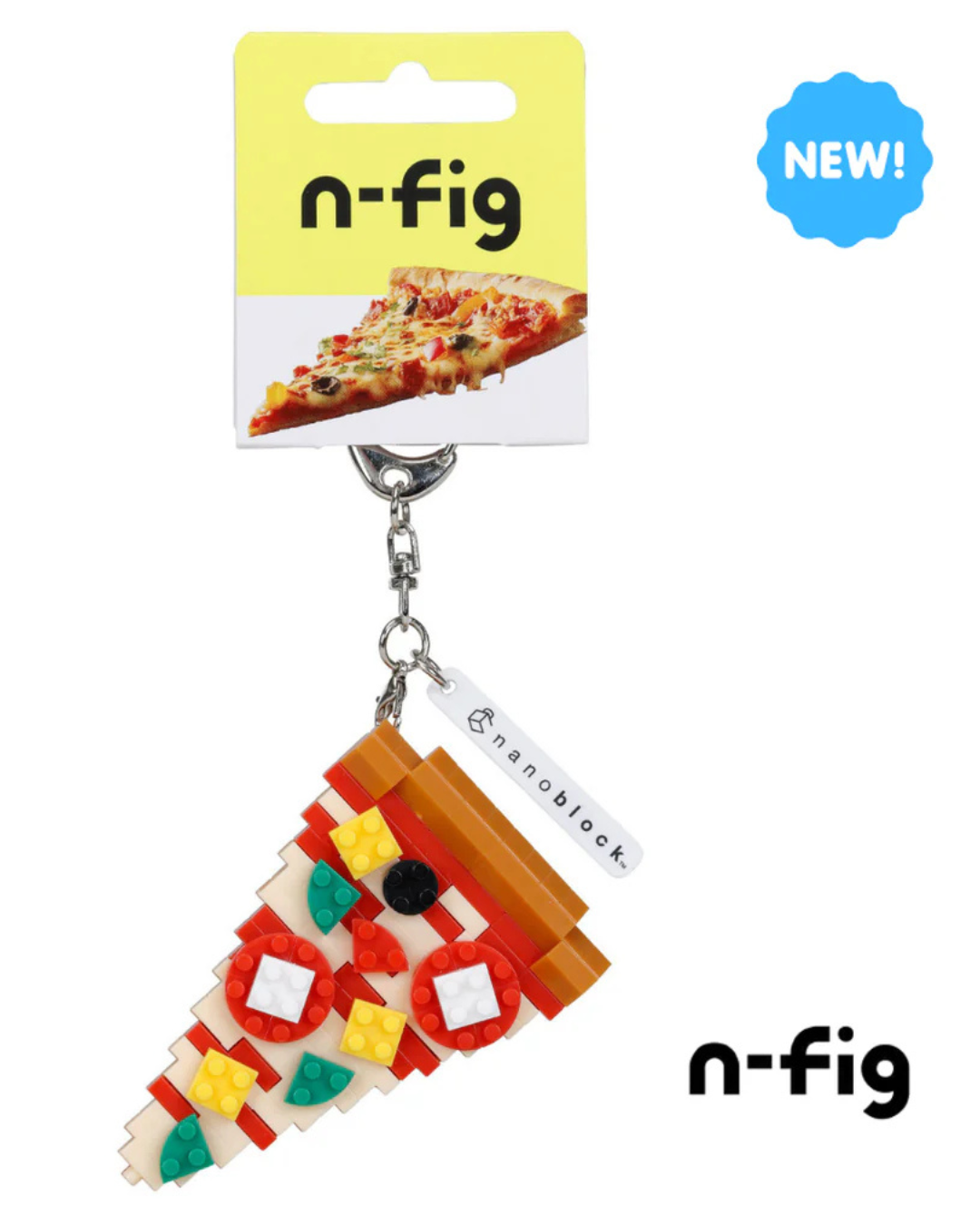 Fab Food Pizza - Nanoblocks Keychain