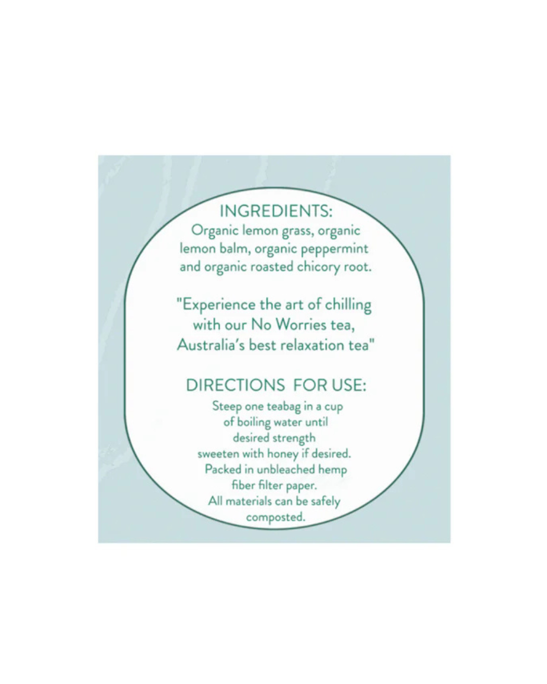 No Worries - Koala Collection Organic Tea
