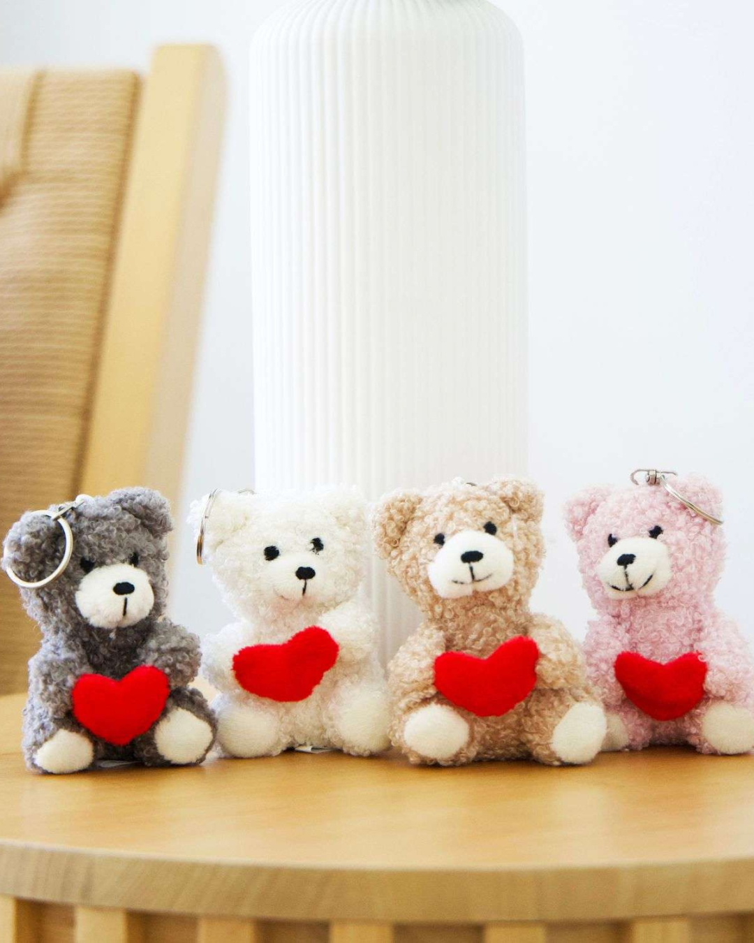 Love Heart Bear- Assorted Keychain