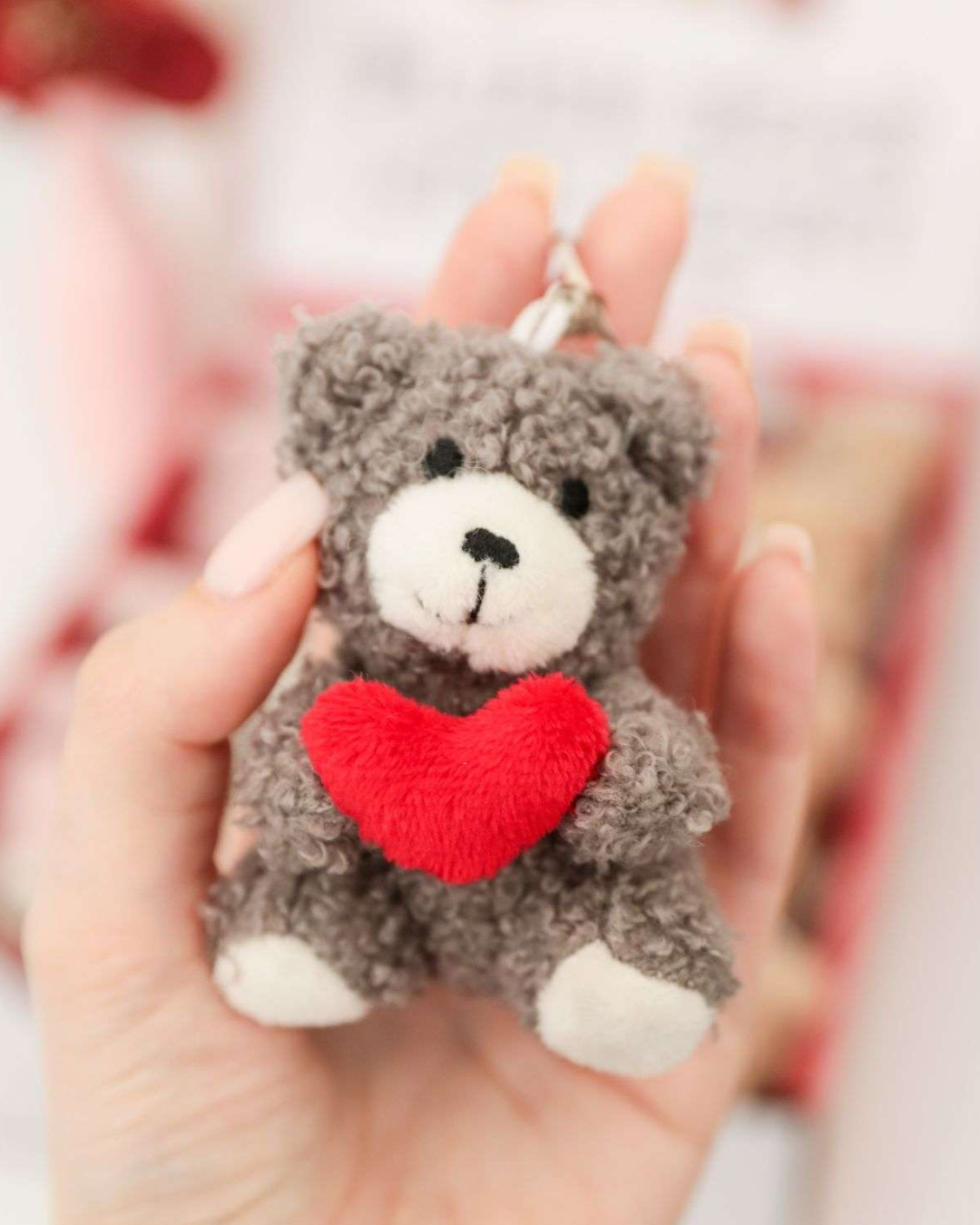 Love Heart Bear- Assorted Keychain