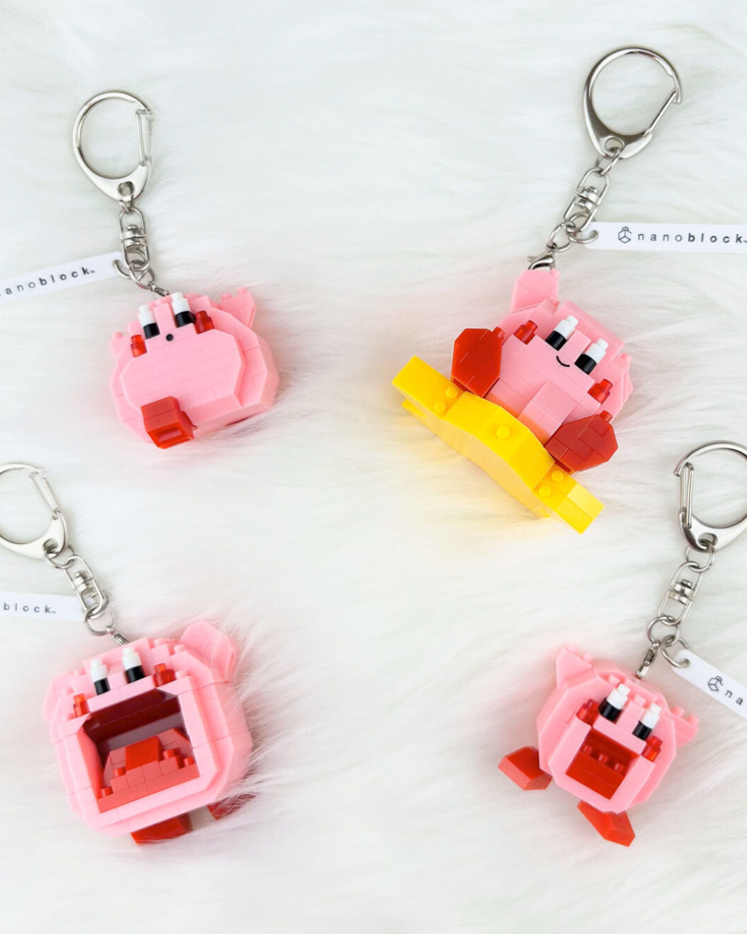 Kirby of the Stars Manpuku Mini - Nanoblocks Keychain