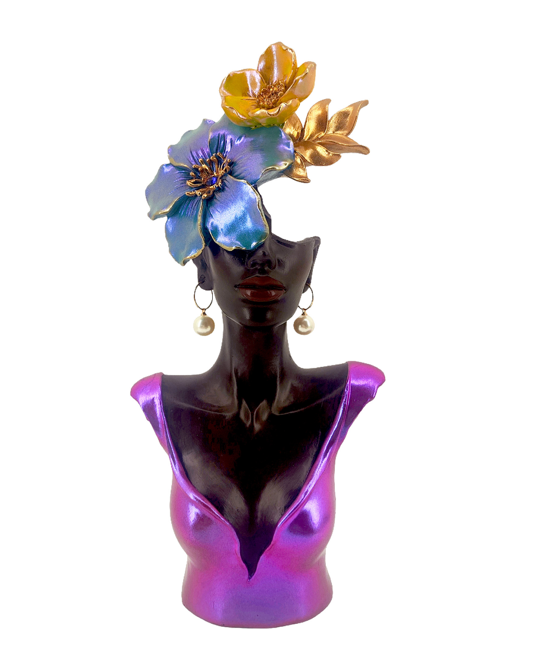 Phoebe Resin Flower Princess Purple Top