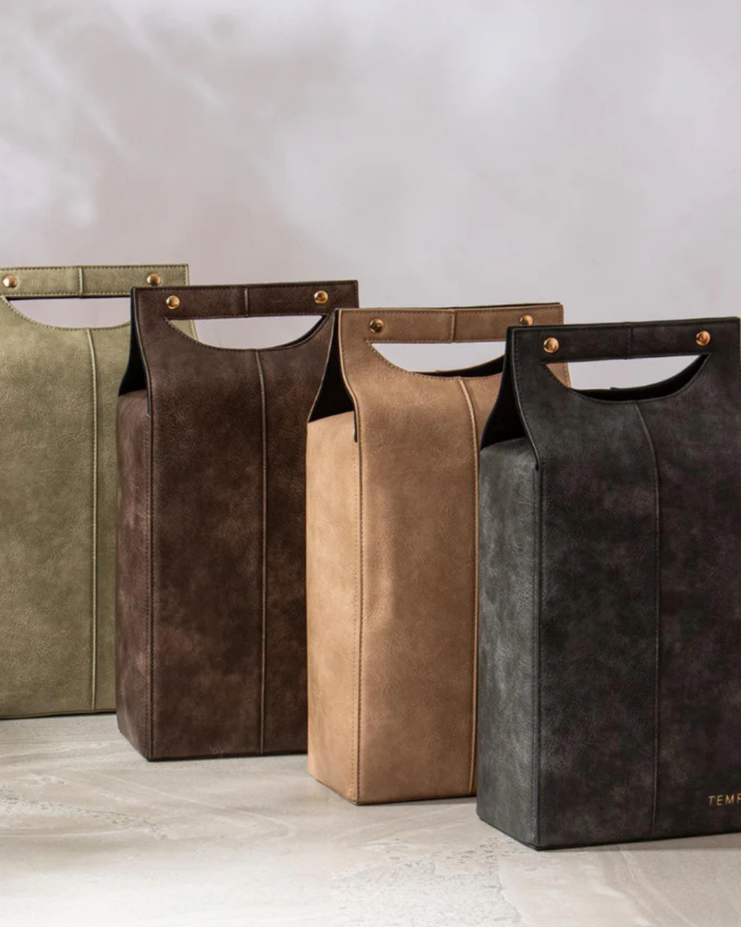 Harley Charcoal Double Wine Bag