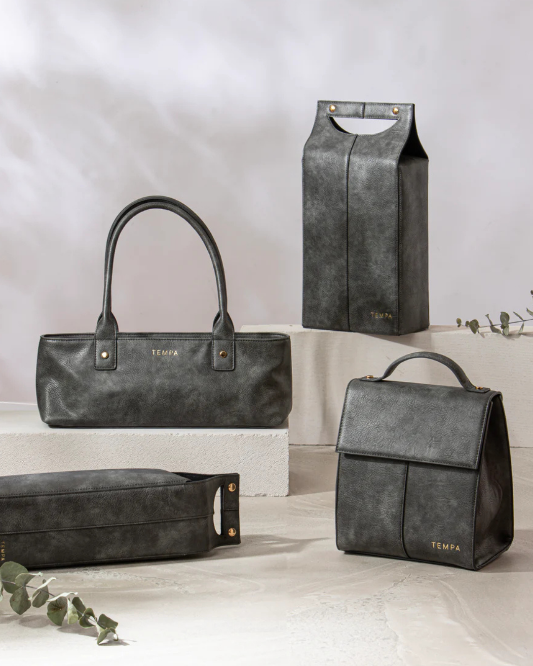 Harley Charcoal Double Wine Bag