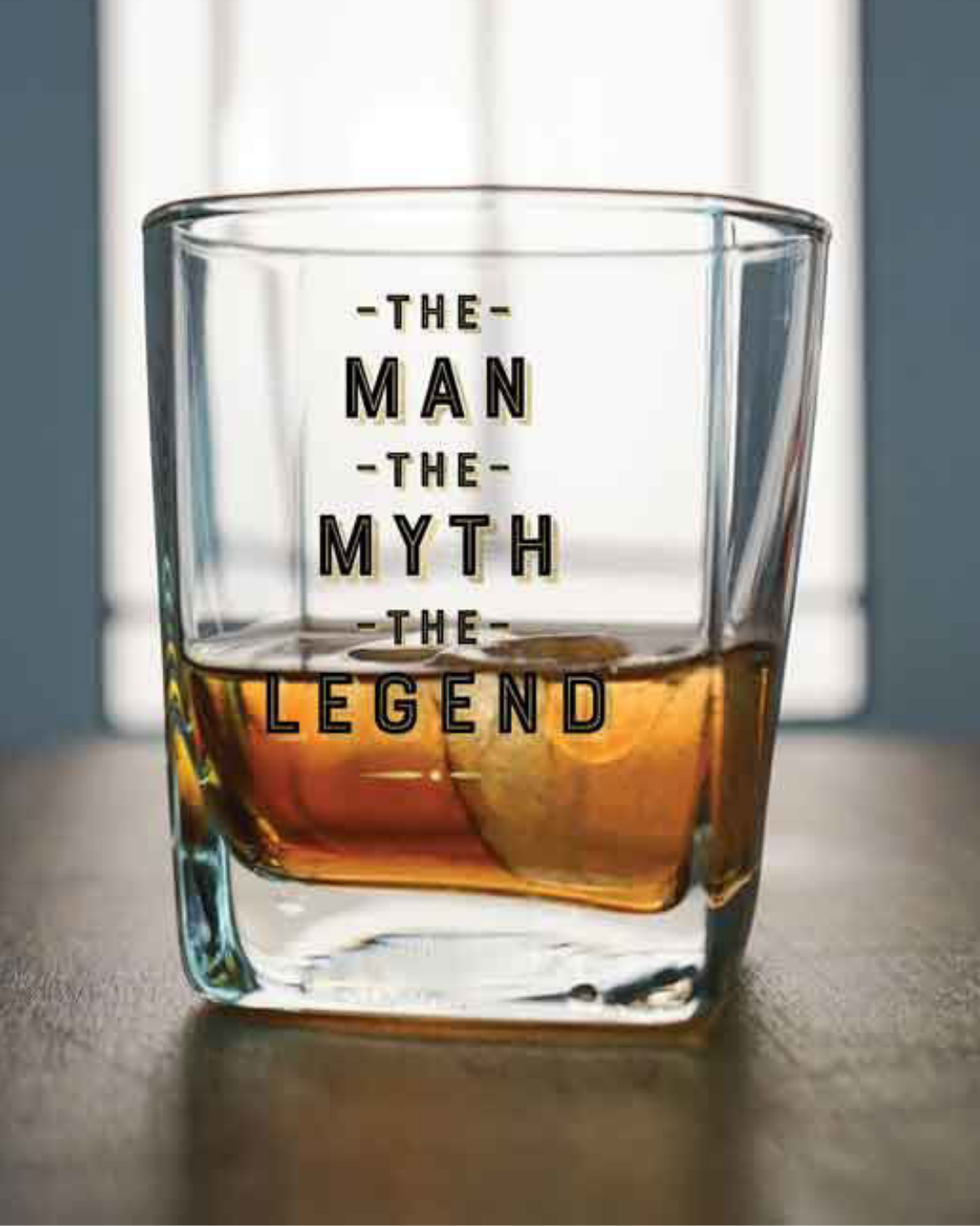 The Man, Myth, Legend Spirit Glass Set