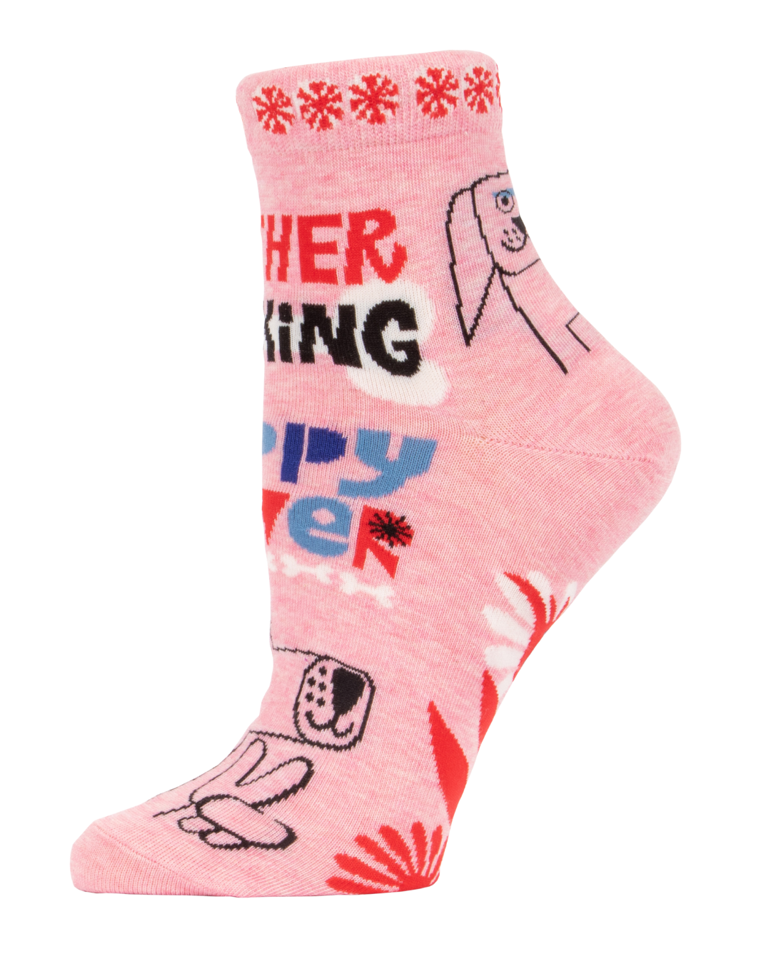 Womens Ankle Socks - Puppy Power