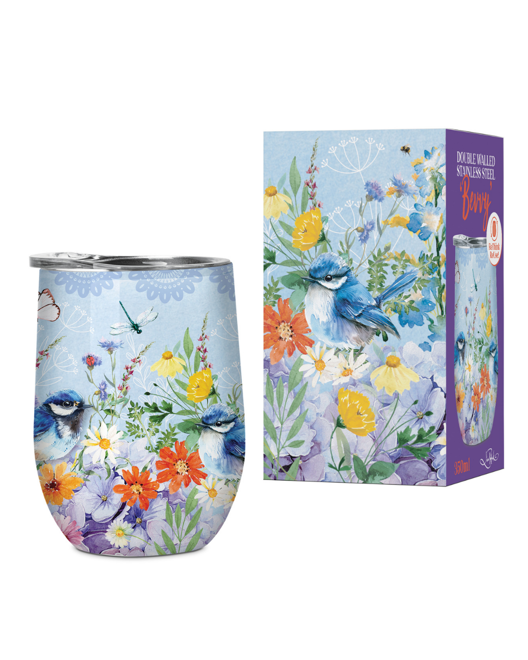 Teatime Wren - Stainless Steel Bevvy