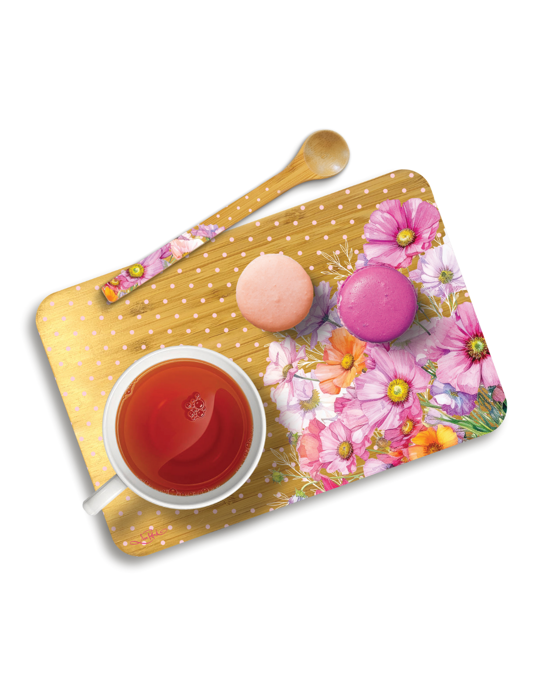 Bamboo Tea Time Tray - Wistful Wildflowers