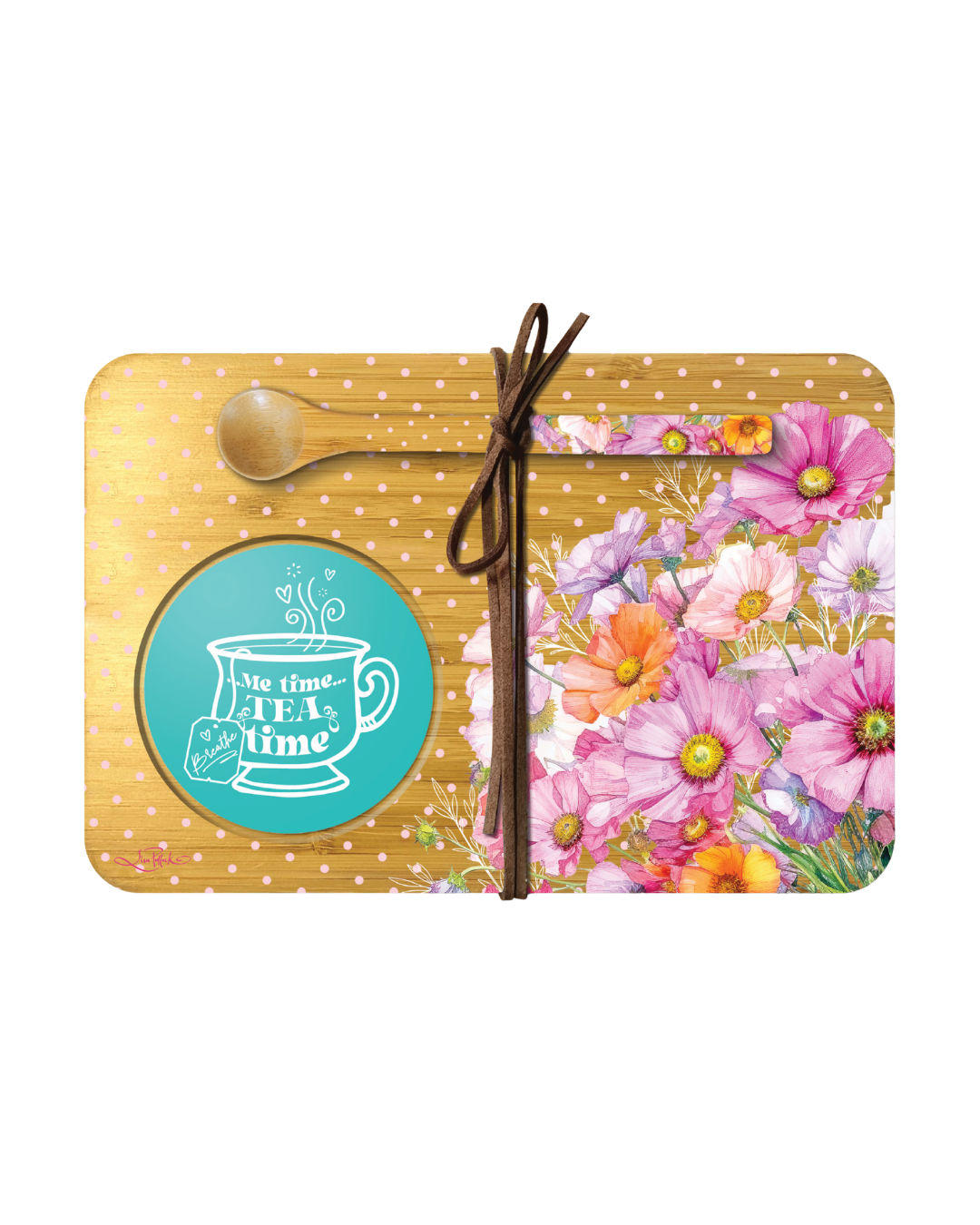 Bamboo Tea Time Tray - Wistful Wildflowers