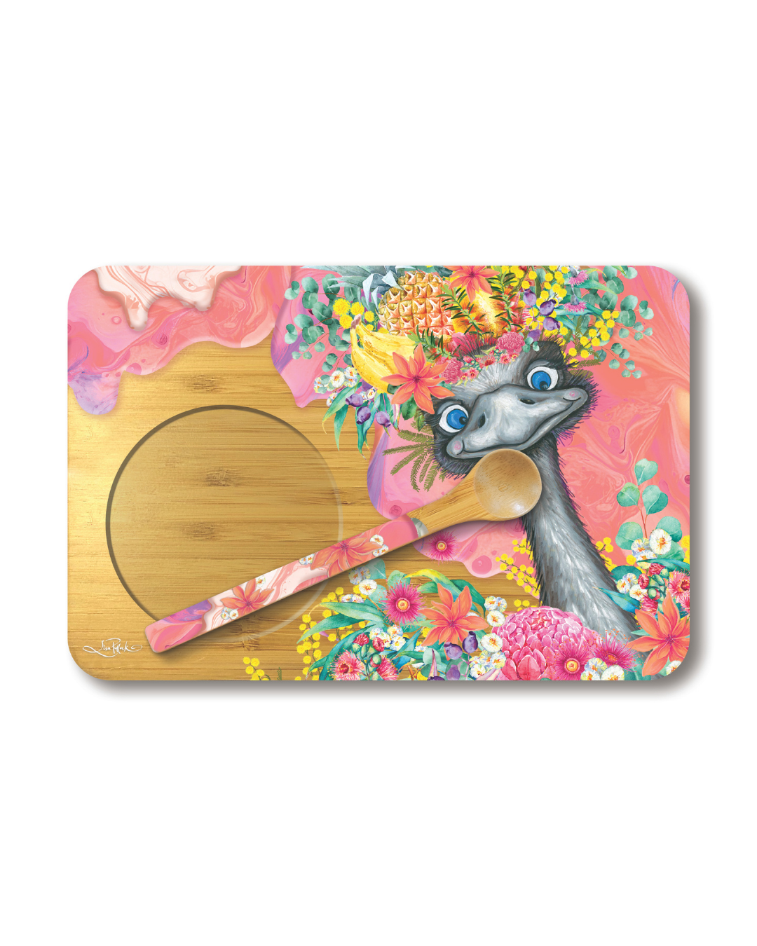 Bamboo Tea Time Tray - Happy Emu