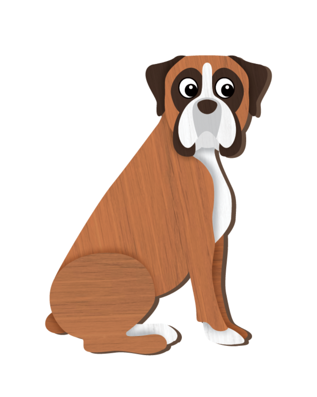 I Love My Boxer Magnet