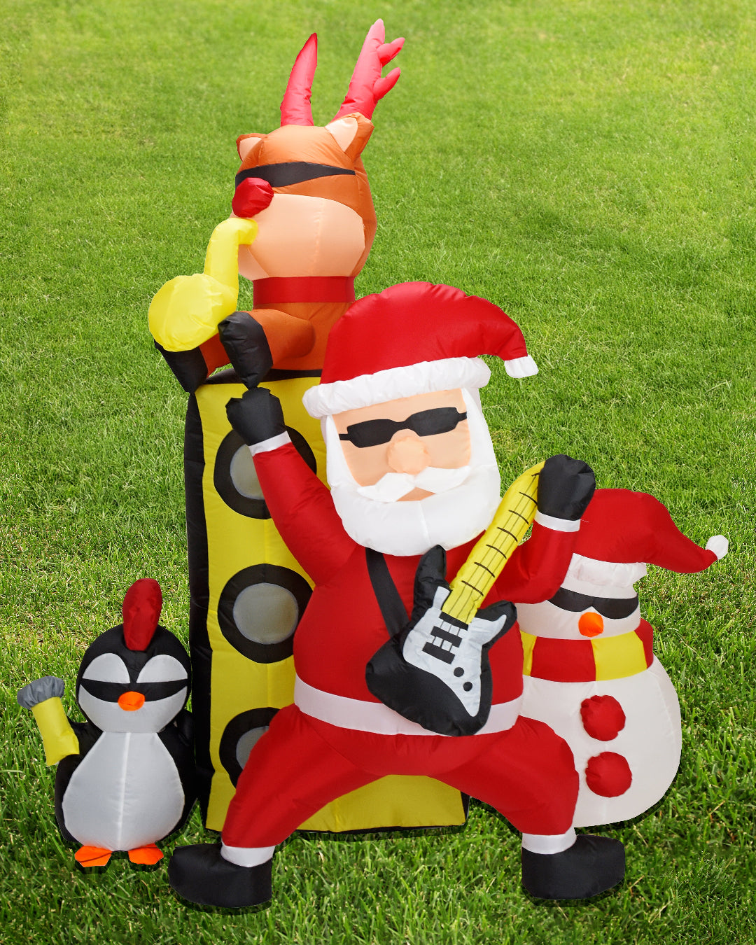 Inflatable Rockstar Santa