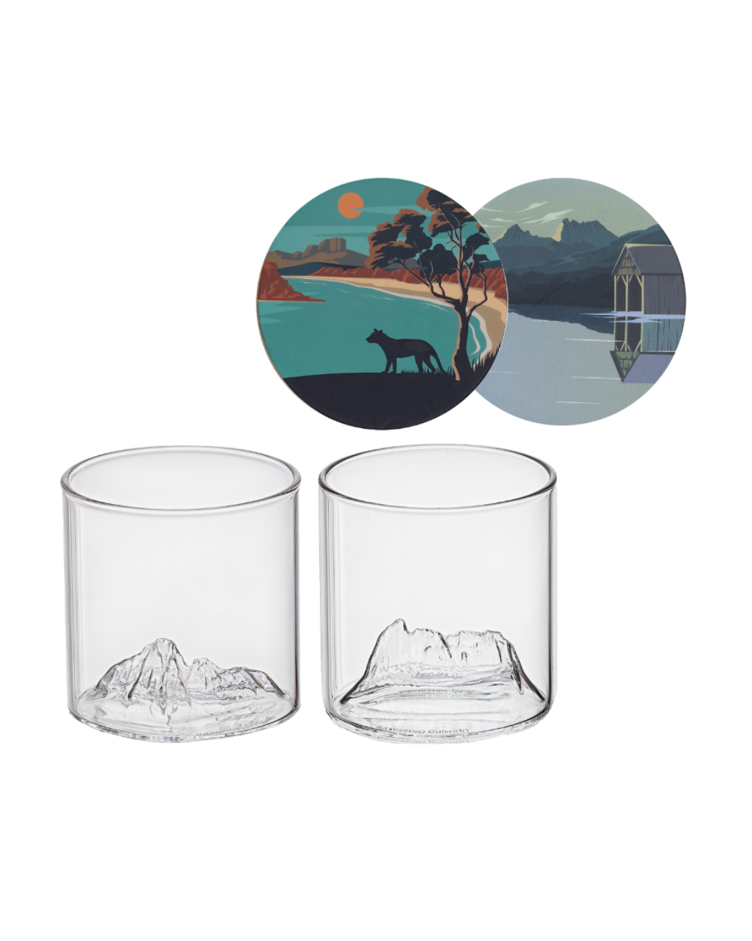 Cradle Mountain Glass Twin Set