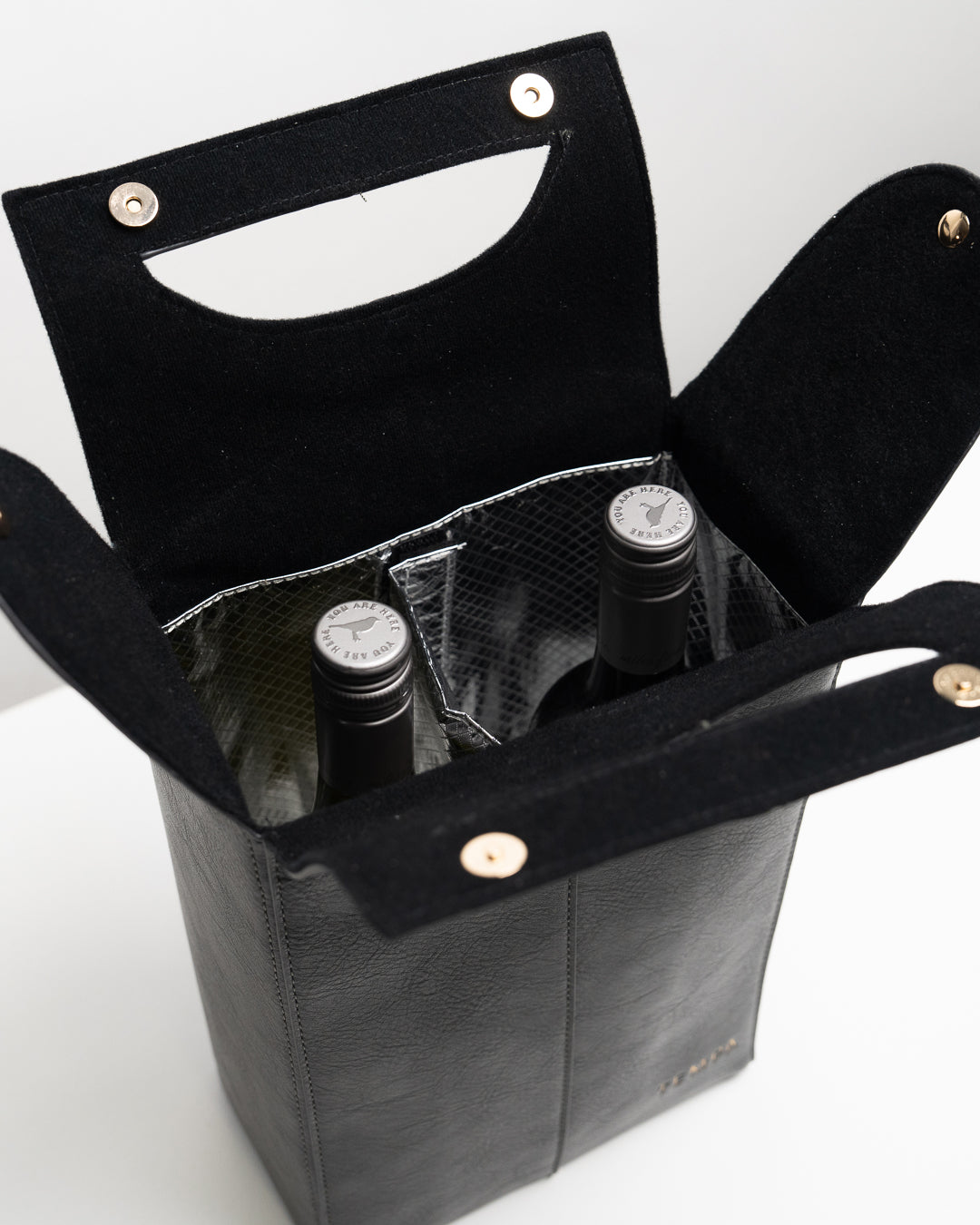 Harley Charcoal Double Wine Bag
