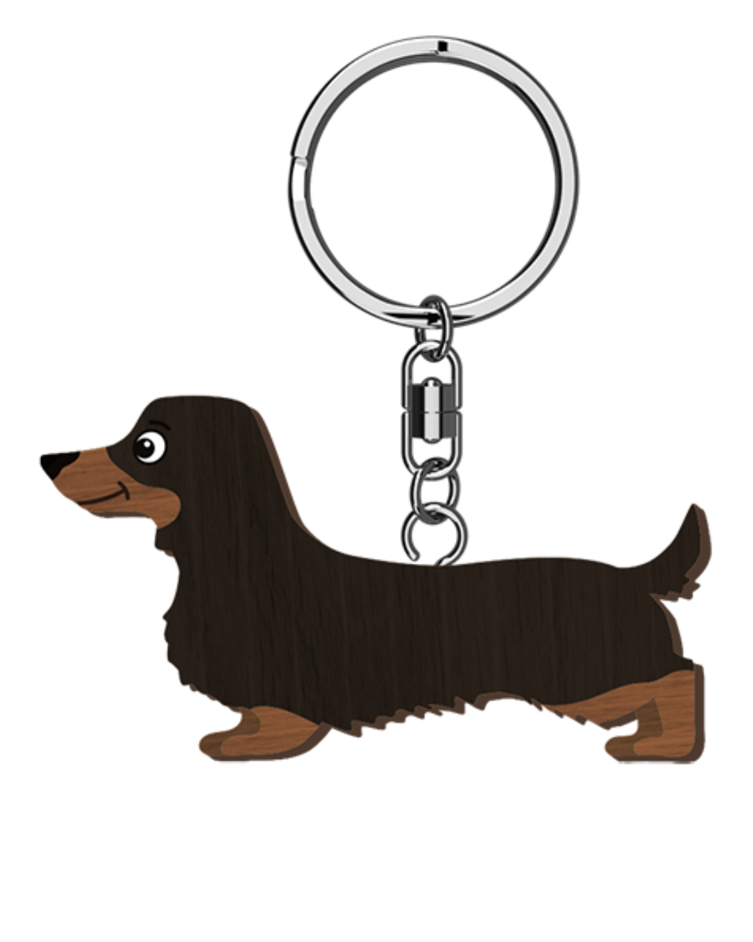 I Love My Dachshund Key Ring