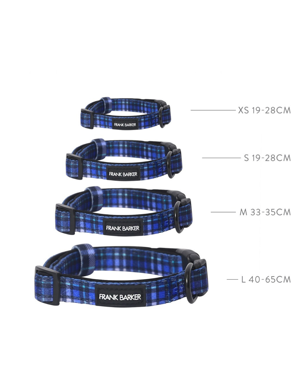 Frank Barker Blue Plaid Collar