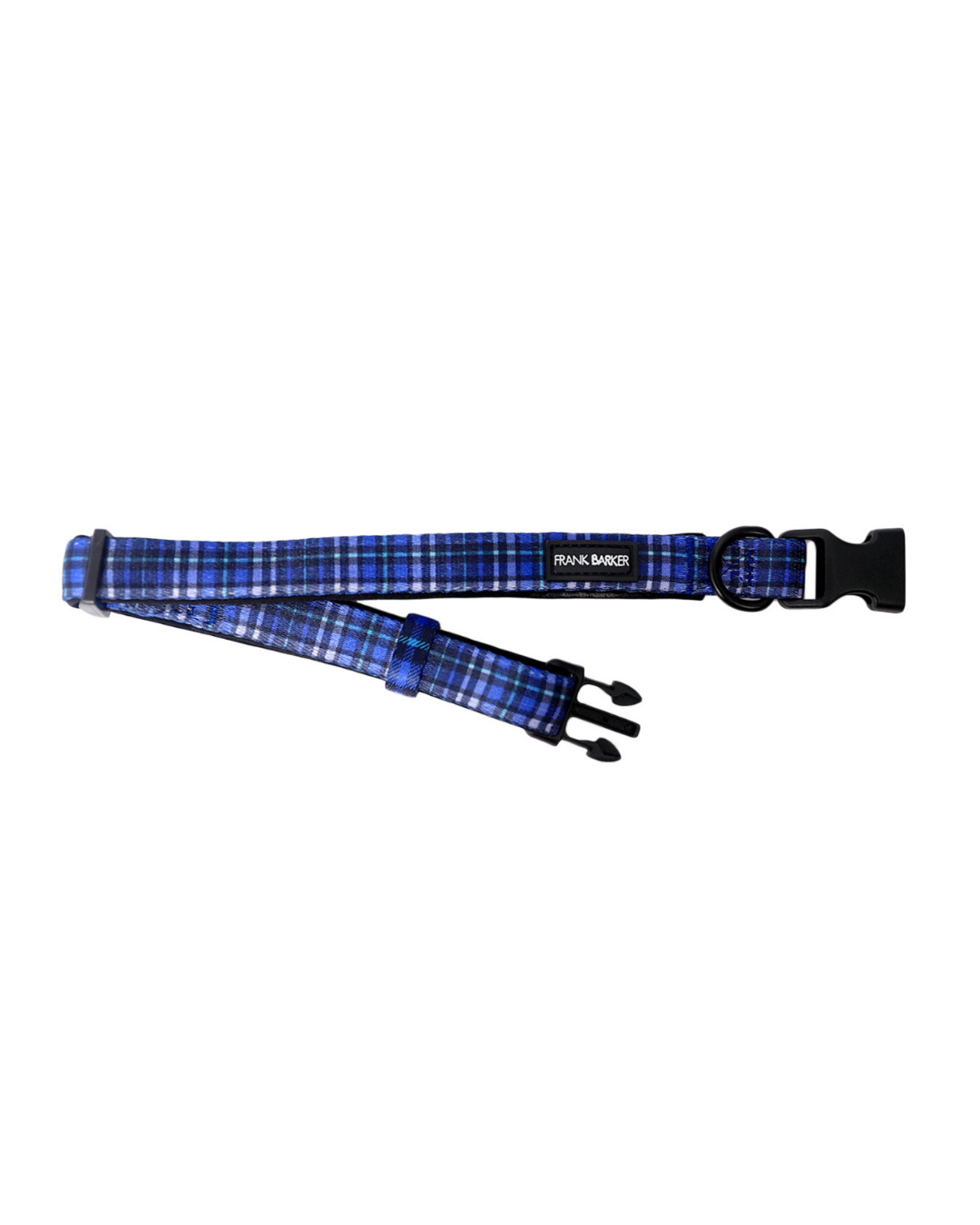 Frank Barker Blue Plaid Collar