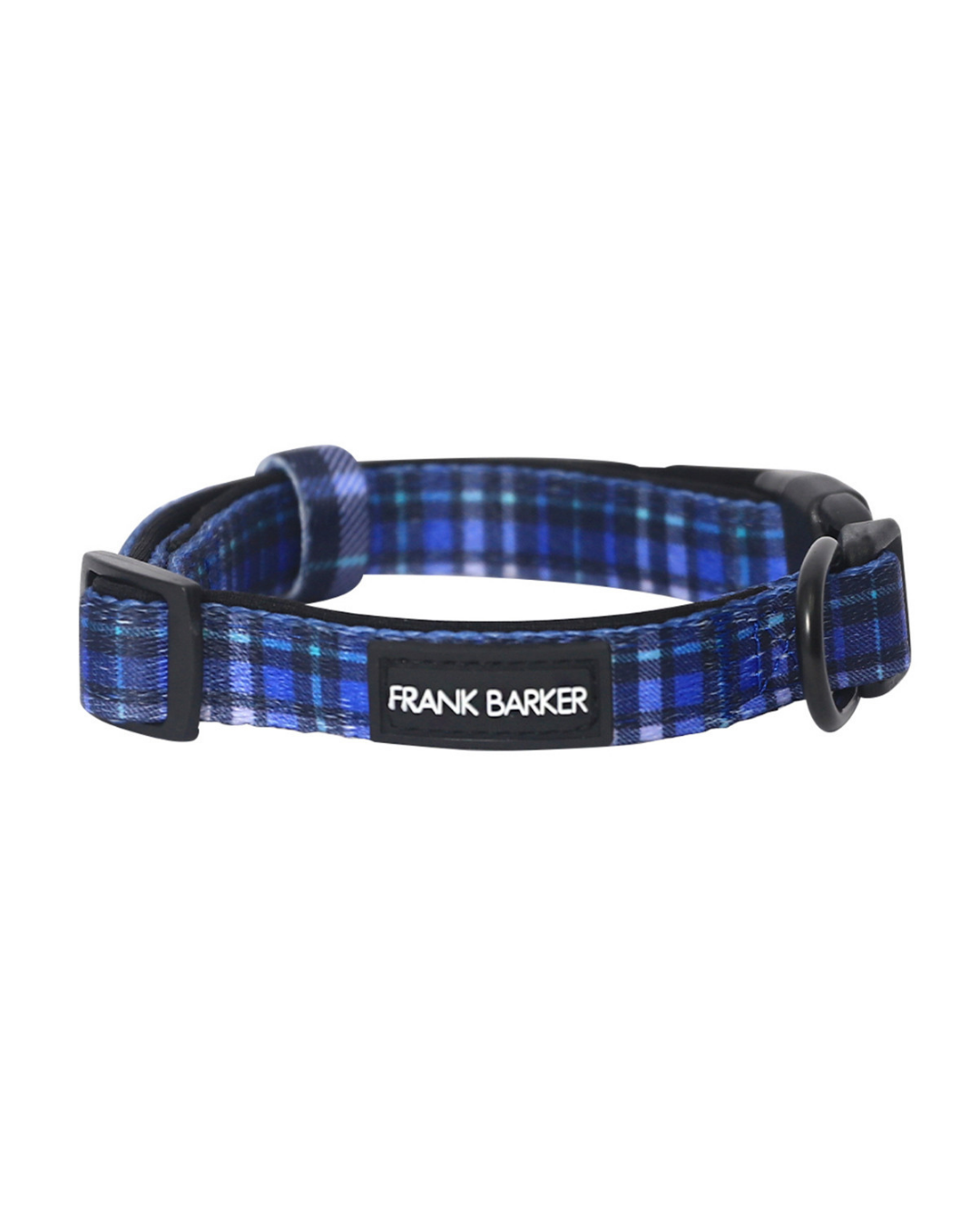 Frank Barker Blue Plaid Collar