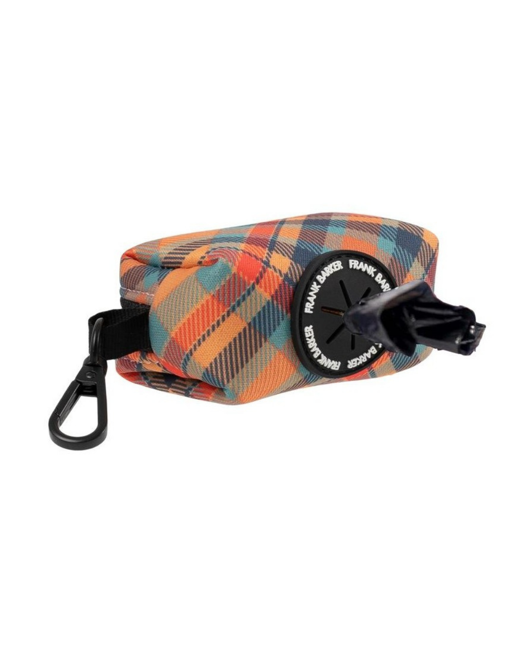 Frank Barker Orange Plaid Poop Bag