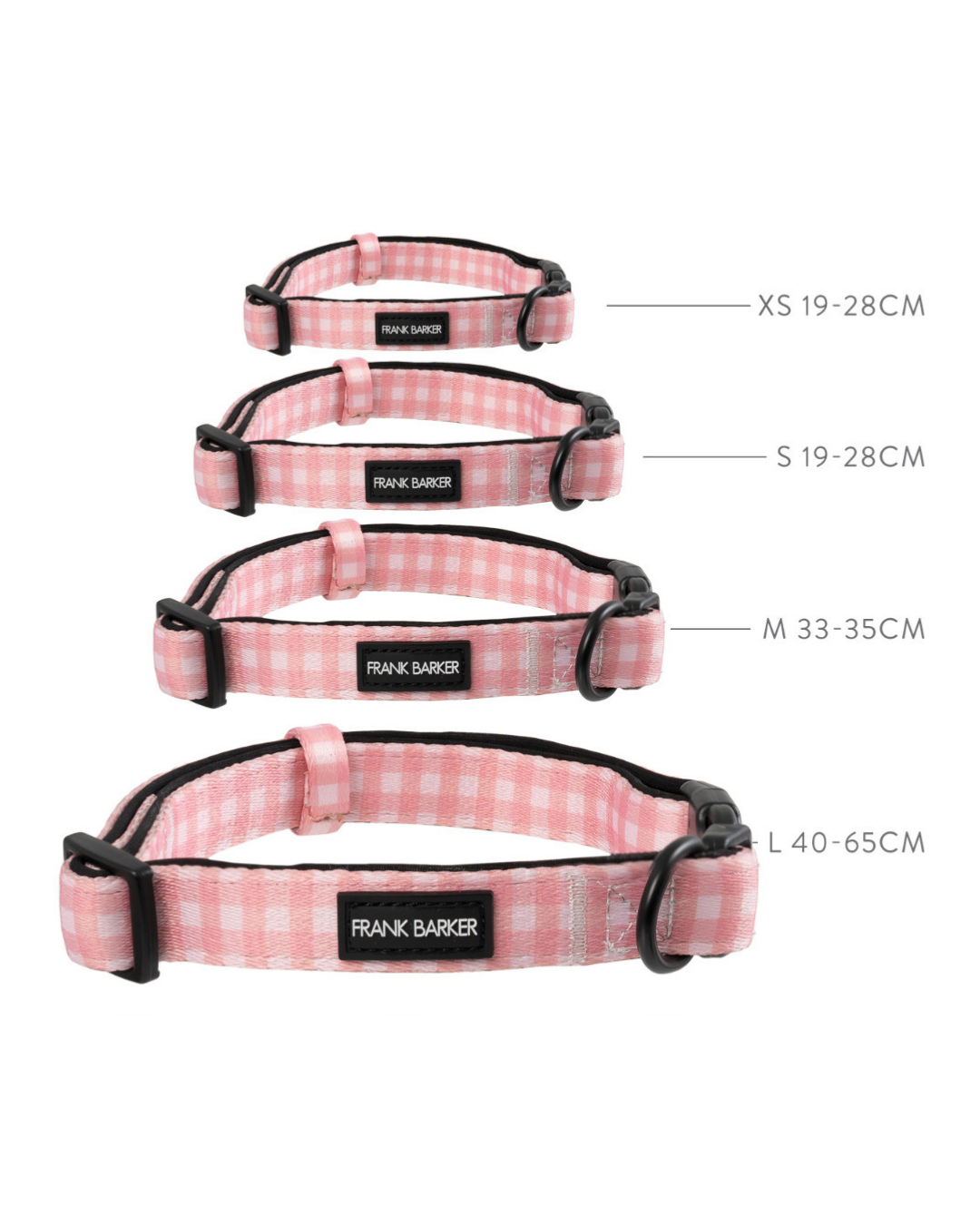 Frank Barker Pink Gingham Collar