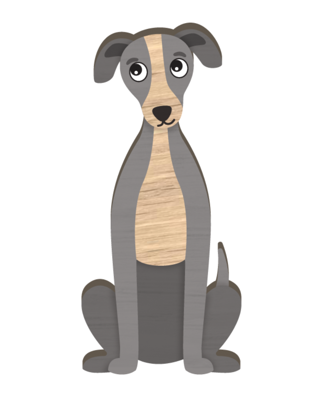 I Love My Greyhound Magnet