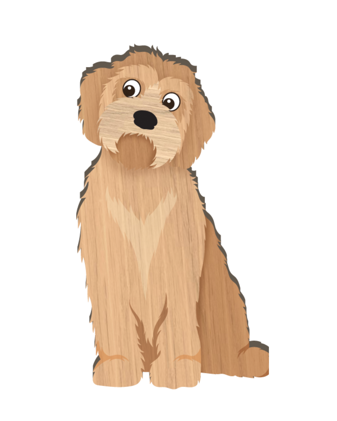 I Love My Groodle Magnet