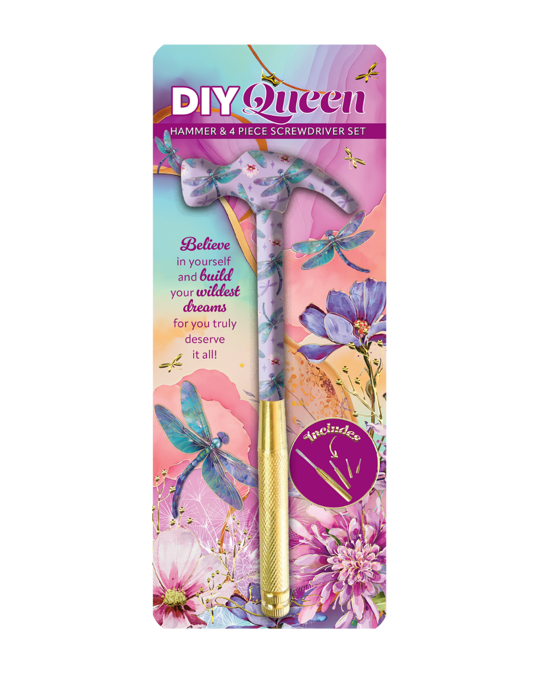 Delightful Dragonflies Hammer and Screwdriver