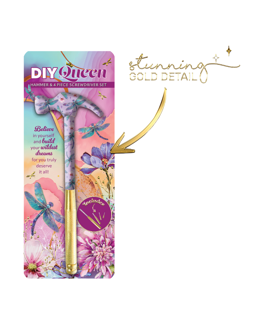 Delightful Dragonflies Hammer and Screwdriver