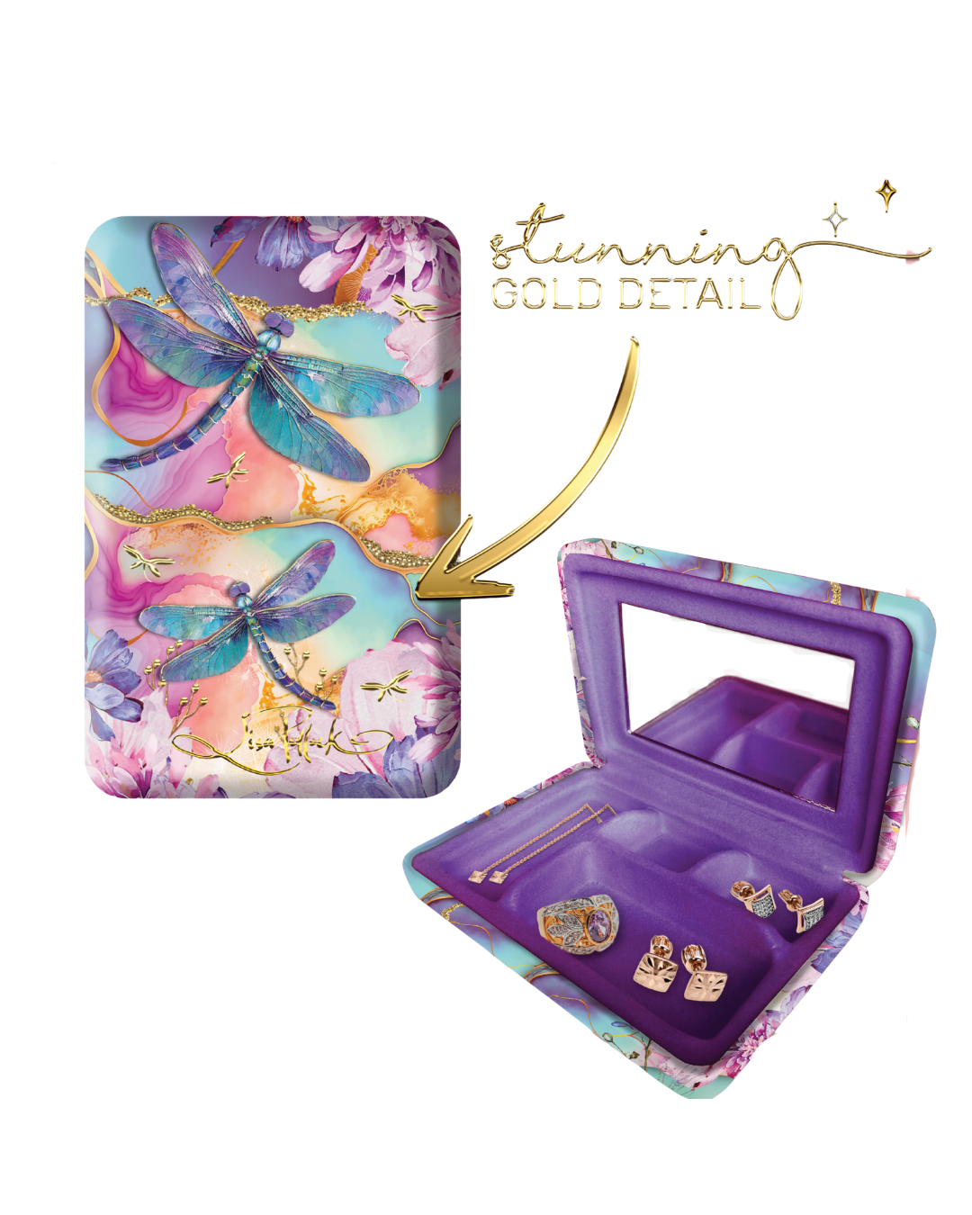 Jewellery Case.  Delightful Dragonfly