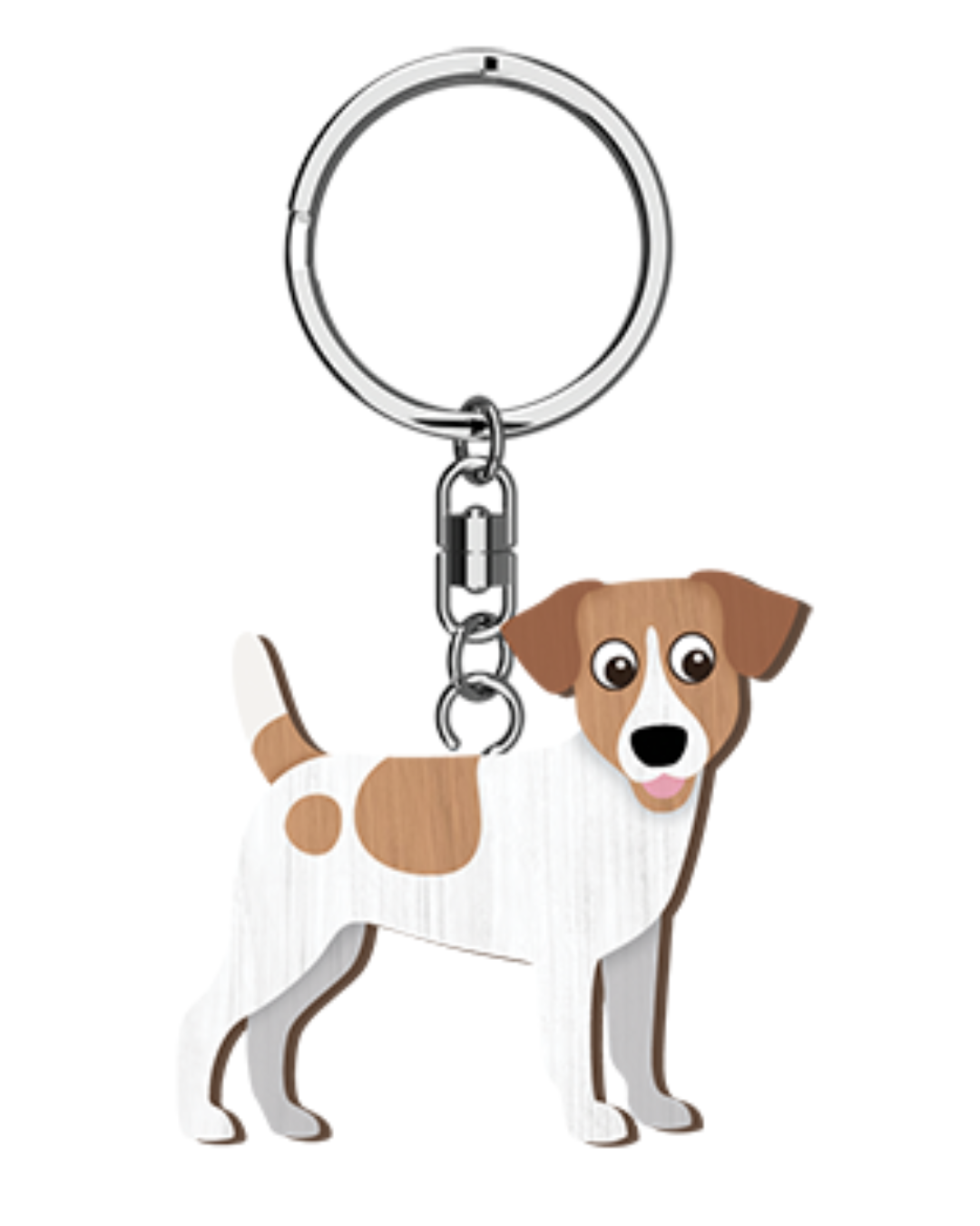I Love My Jack Russell Key Ring