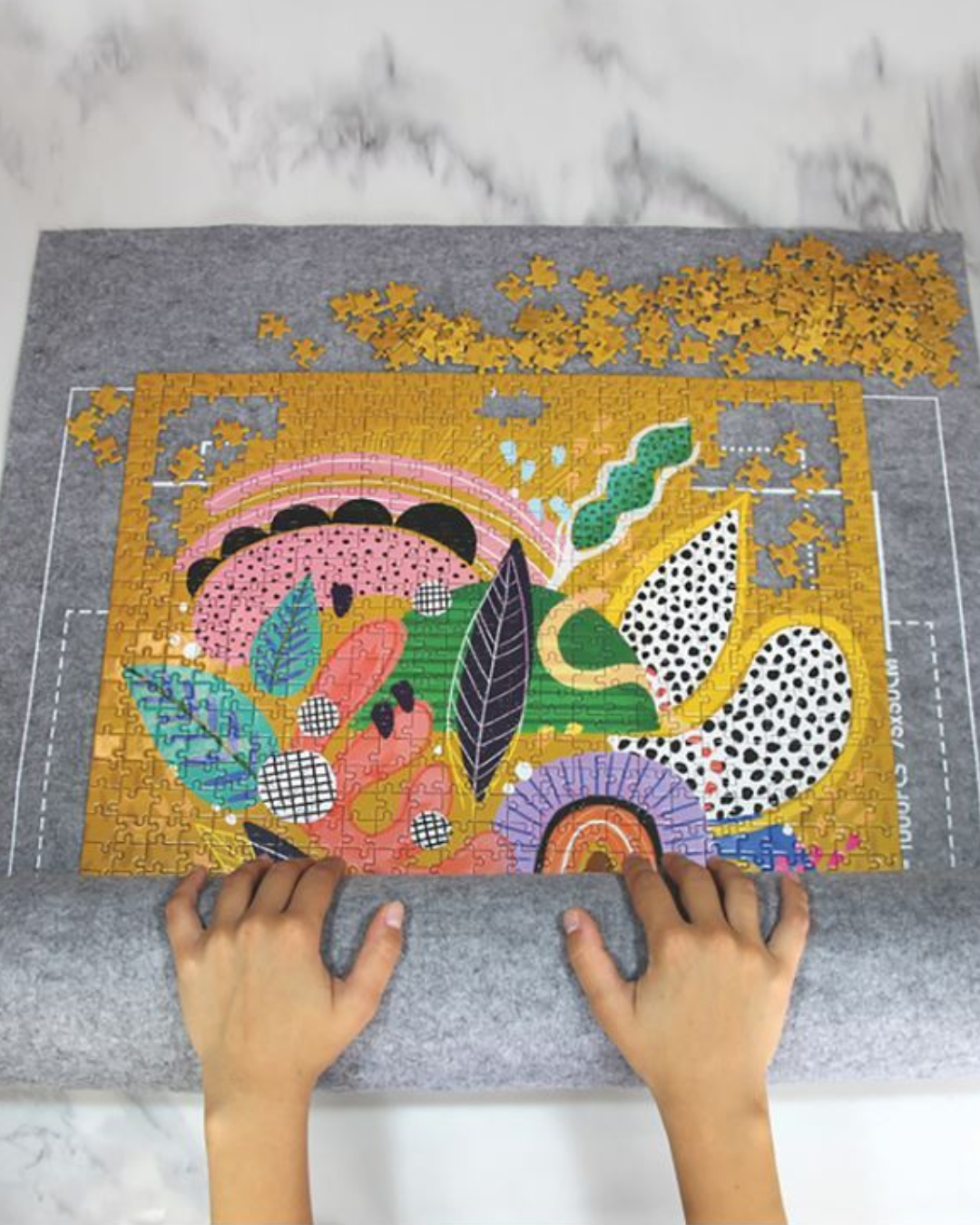 Jigsaw Felt Storage Mat