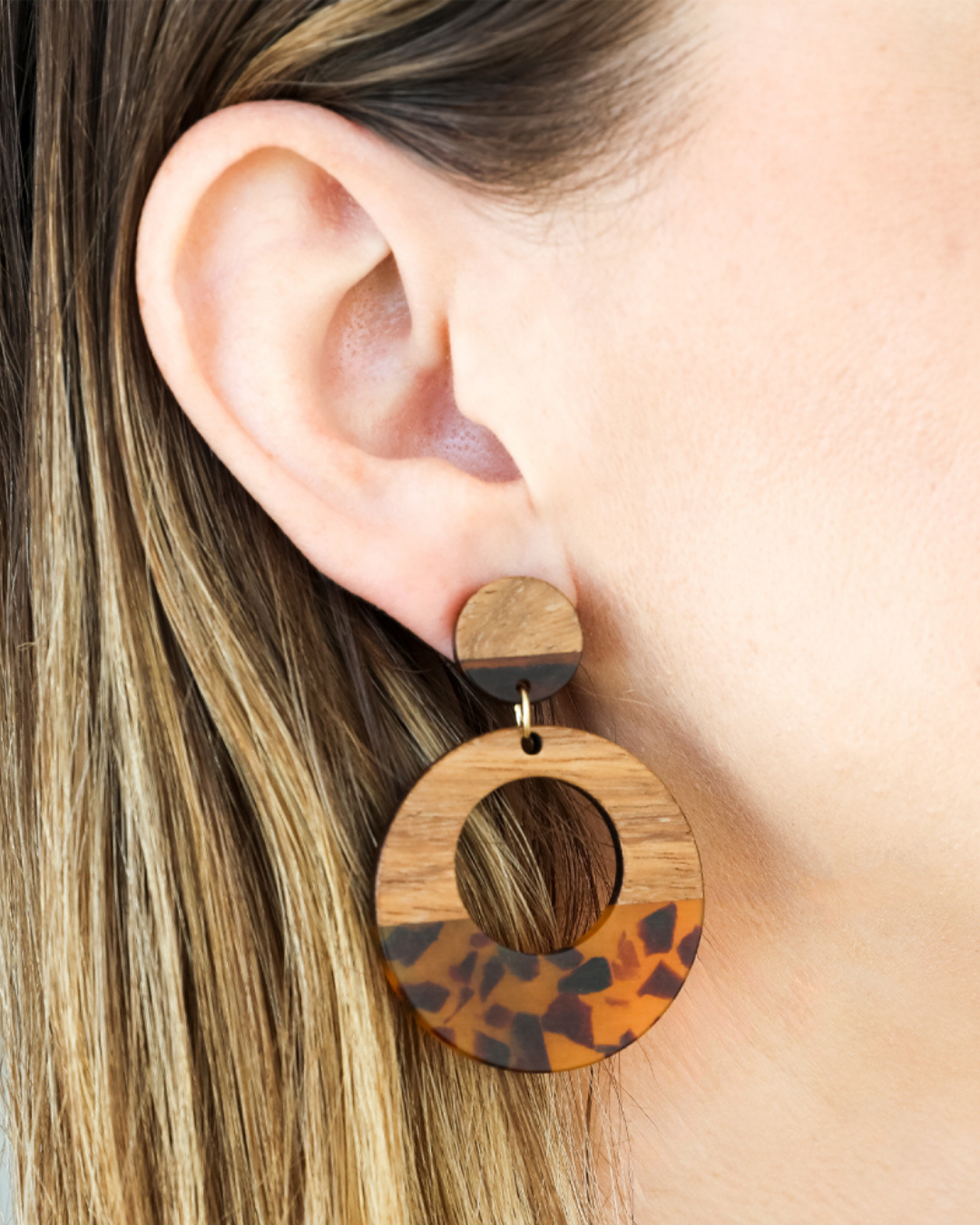 Amber Loop Earrings