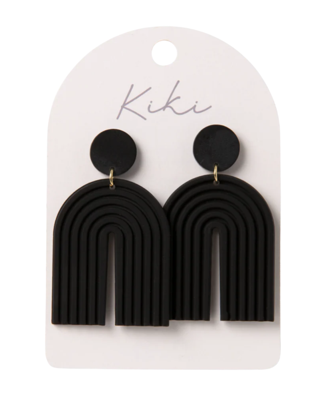 Black Arch Earrings