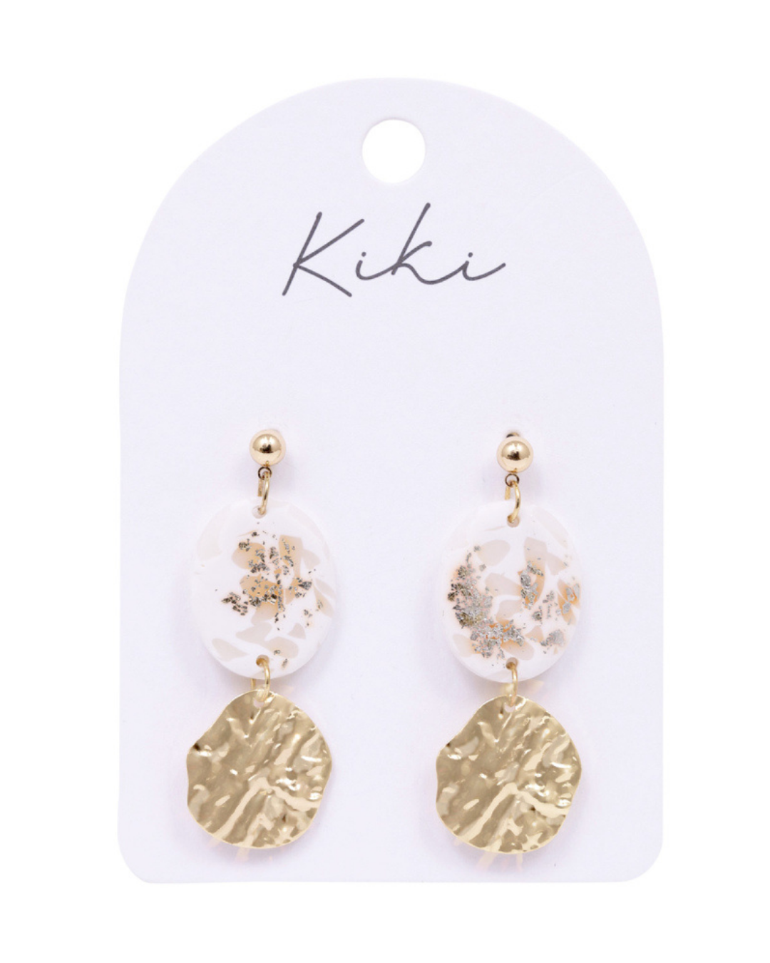 Light Shimmer Oval Earrings