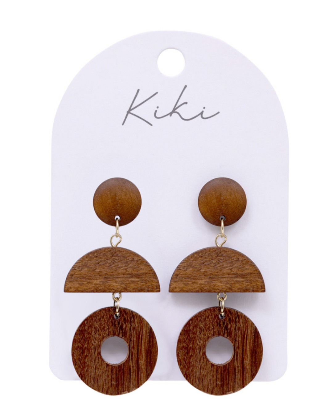 Wood Curve Earrings
