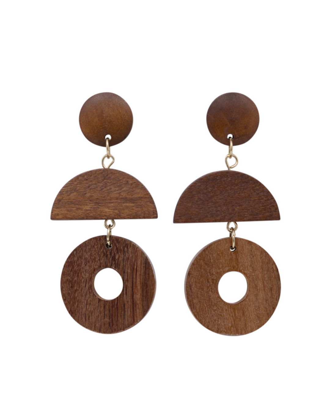 Wood Curve Earrings