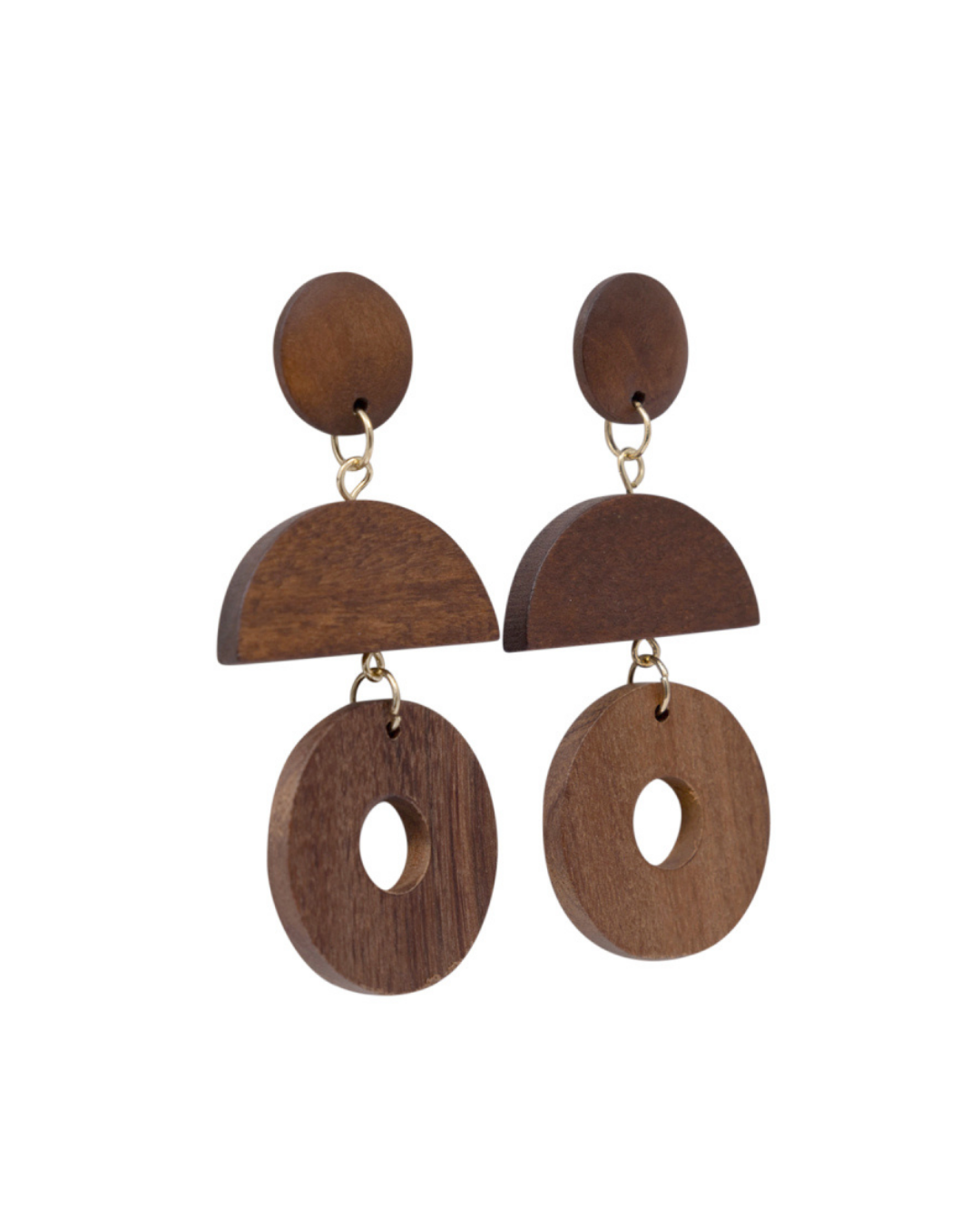 Wood Curve Earrings