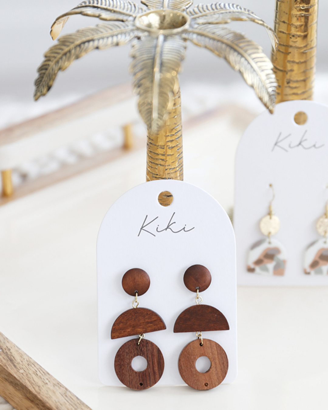 Wood Curve Earrings