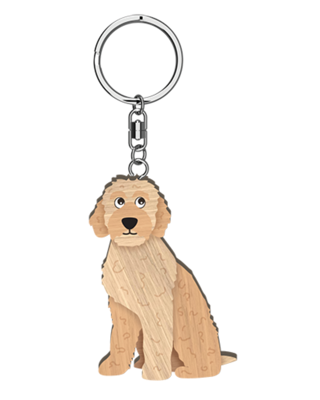 I Love My Labradoodle Key Ring