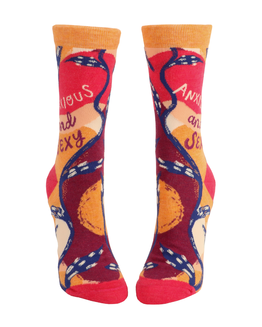 Ladies Crew Socks - Anxious and Sexy
