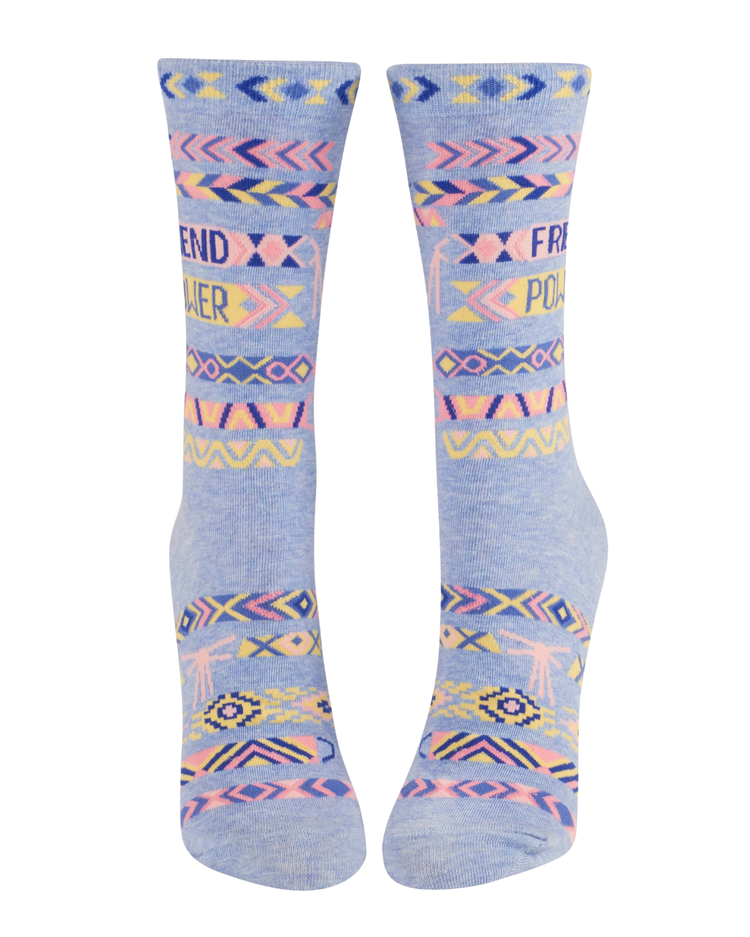 Ladies Crew Socks - Friend Power